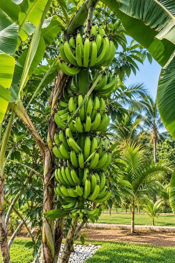 Banana harvest at Elite’s Land